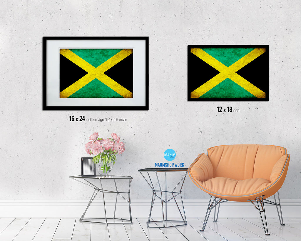 Jamaica Country Vintage Flag Printable Wall Art Maumshop Work