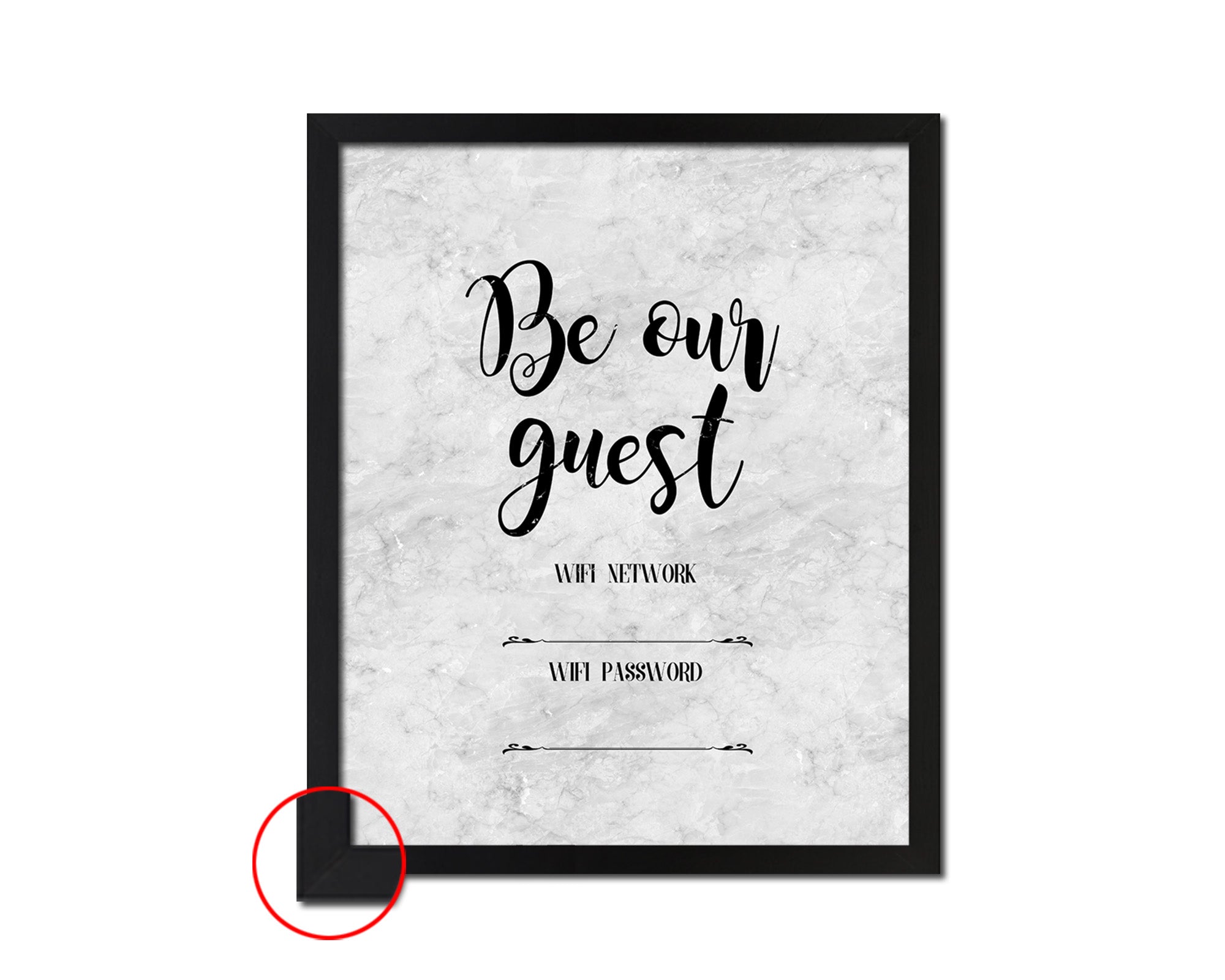 Be Our Guest Wifi Network Password Quotes Words Framed Art Prints Maumshop Work