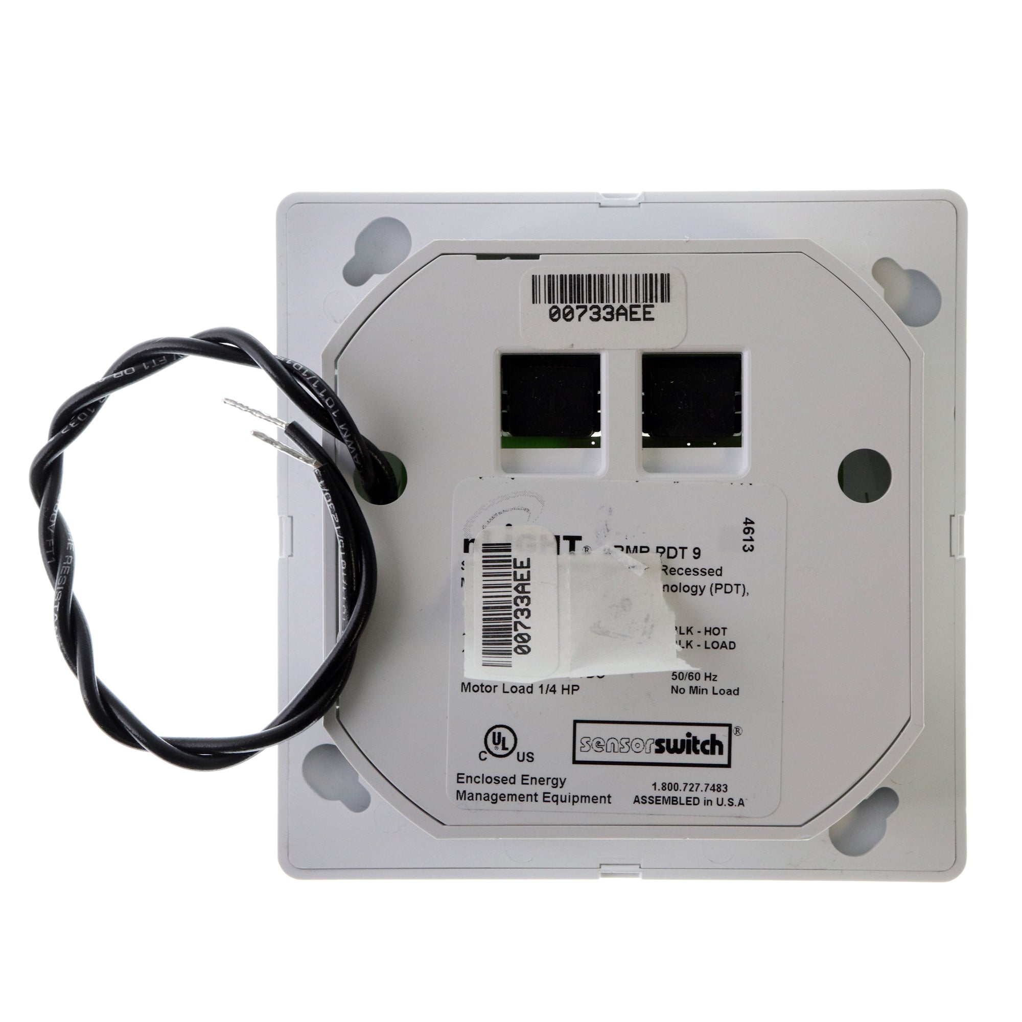 SENSOR SWITCH NRMR-PDT-9 NLIGHT DUAL-TECH RECESSED OCCUPANCY SENSOR, 1