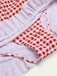 [US Warehouse] Retro Red 1940s Plaid Halter Bikini Set