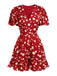 [Pre-sale] Red 1930s Polka Dot Ruffle Romper