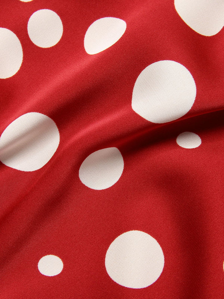 [Pre-sale] Red 1930s Polka Dot Ruffle Romper