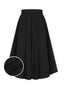 [Pre-Sale] Black 1950s Elegant Pleated Skirt