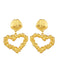 Ruffled Heart Alloy Geometric Earrings