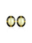 Alloy Inlaid Court Style Stud Earrings