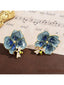 Painted Bee Flower Earring