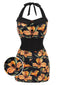 [Pre-Sale] Black 1950s Antique Flower Lapel Swimsuit