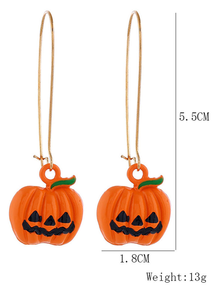 Retro Pumpkin Halloween Earring