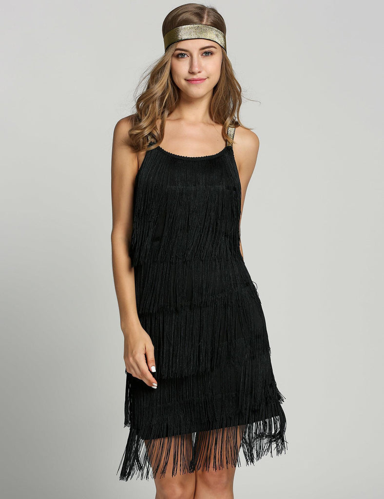 1920s tassel dress