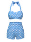 2PCS 1950s Polka Dots Bikini Set