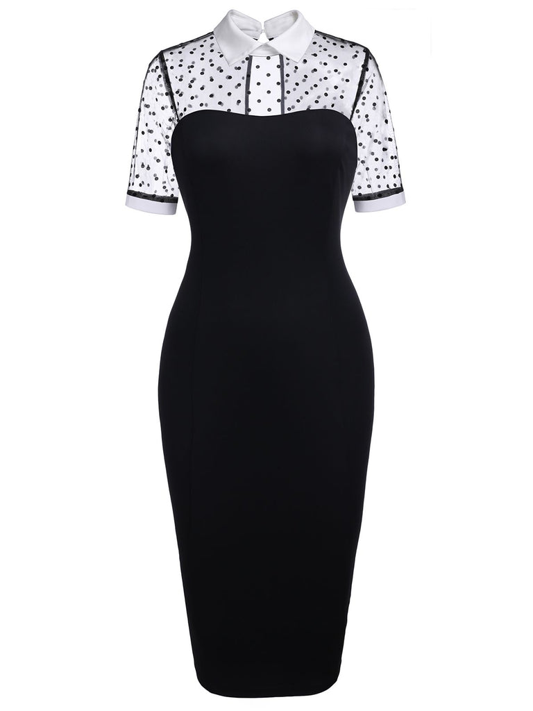 illusion bodycon dress