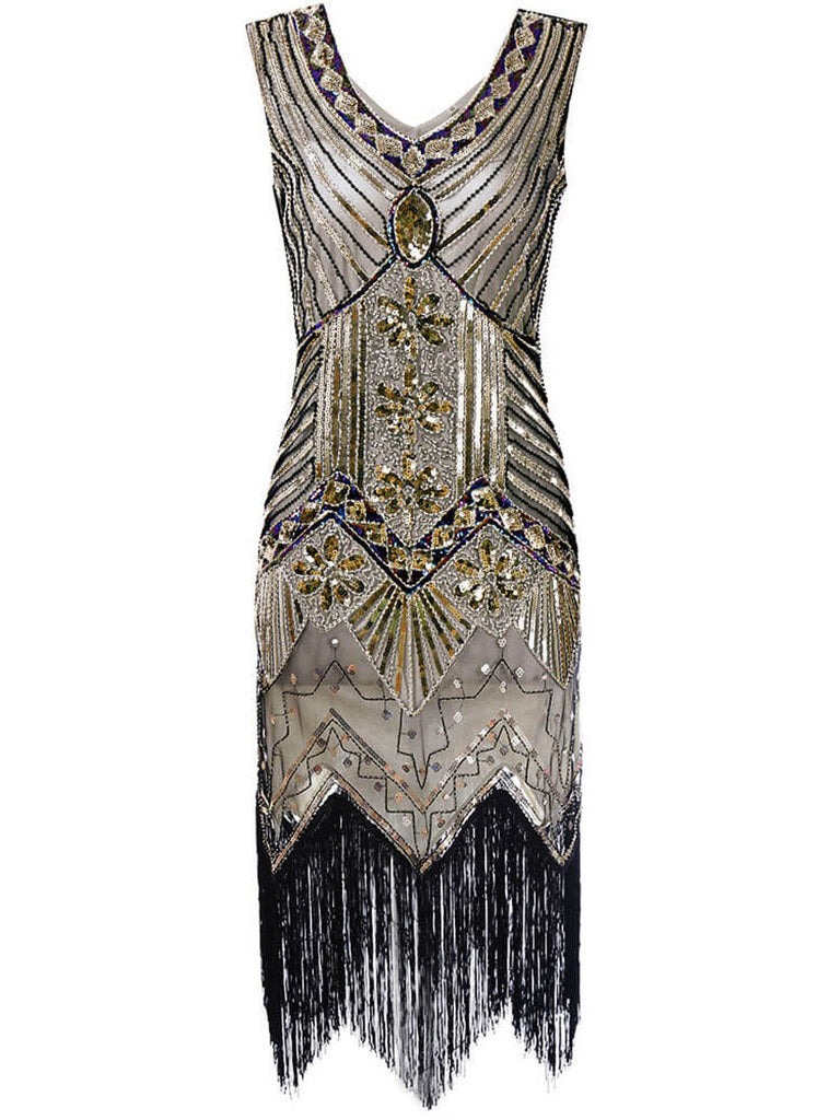 1920's sequin flapper dress