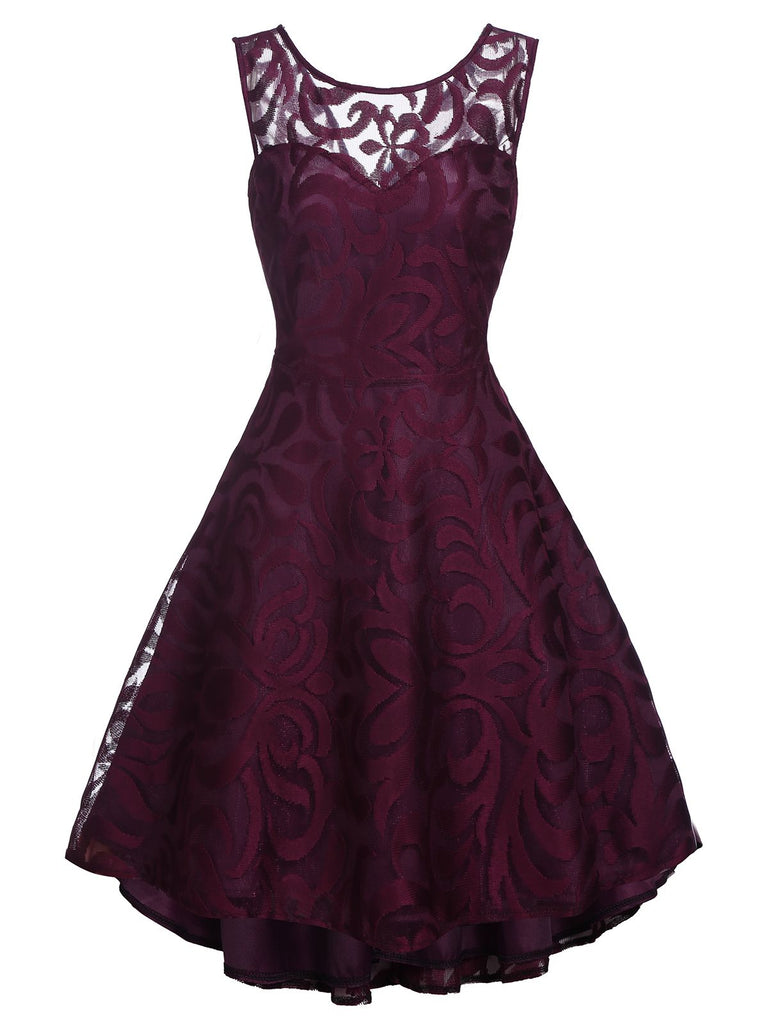 plum swing dress