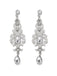 Silver 1920s Bridal Earrings