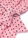 Pink 1930s Polka Dot One-shoulder Jumpsuit