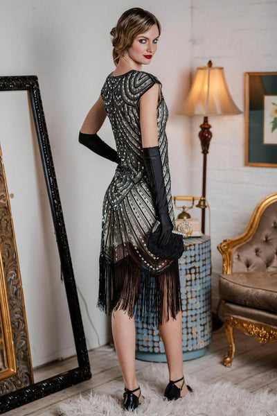 1920s Fringed Flapper Gatsby Dress – Retro Stage - Chic Vintage Dresses ...