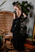 Black 1920s Sequin Maxi Flapper Dress