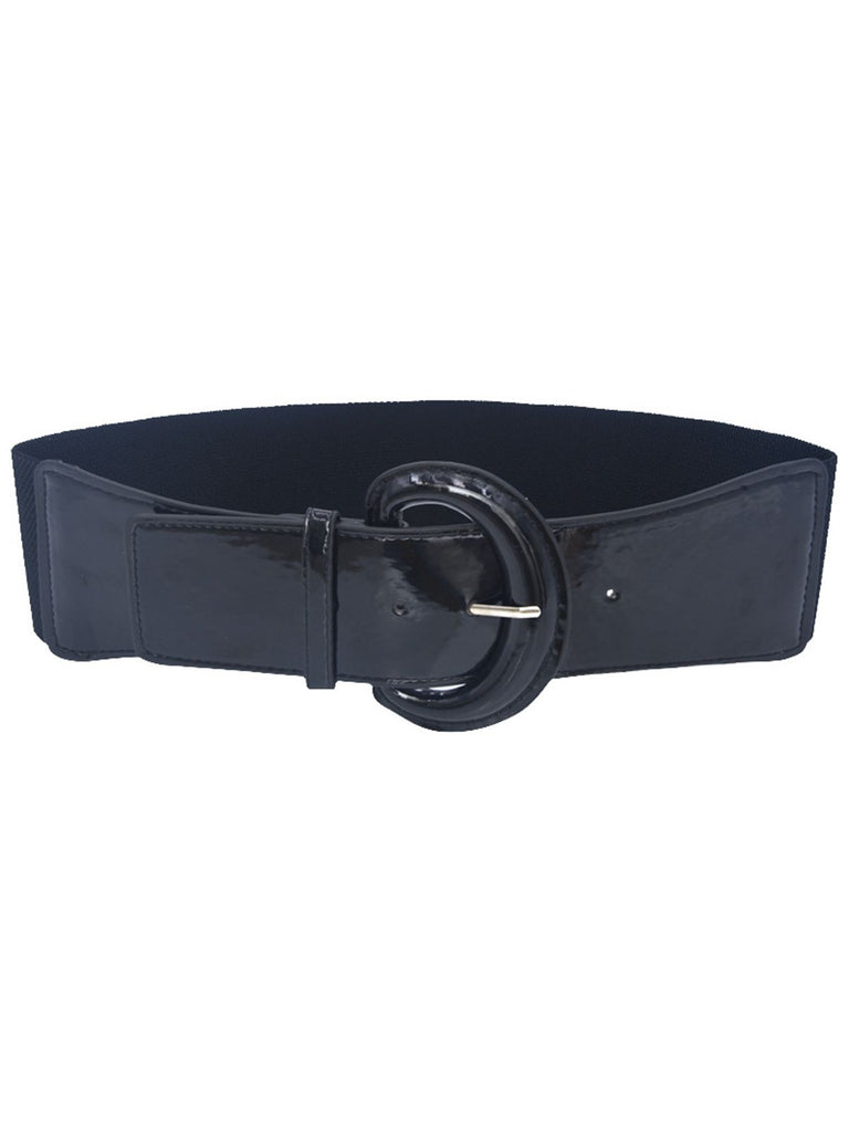 Patent Leather D-Ring Belts