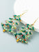 Retro Christmas Tree Alloy Earrings