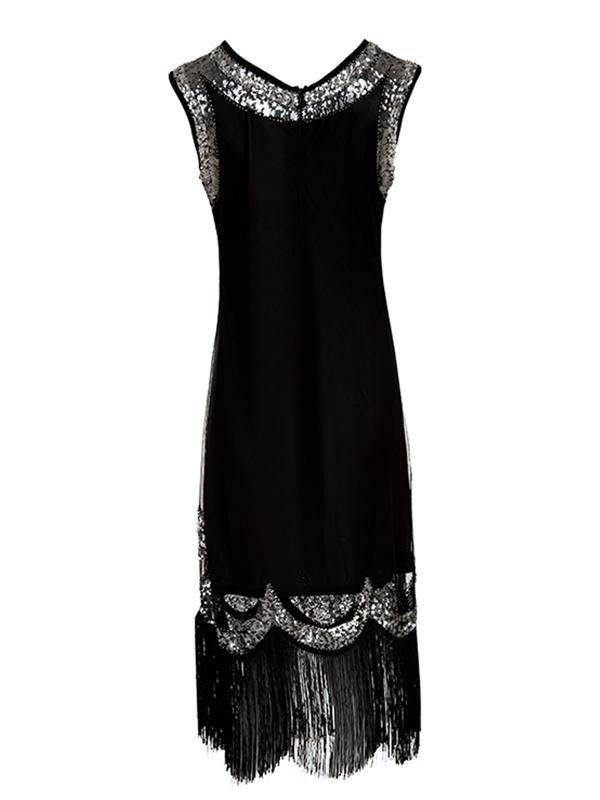 Black 1920s Sequin Flapper Dresses – Retro Stage - Chic Vintage Dresses ...