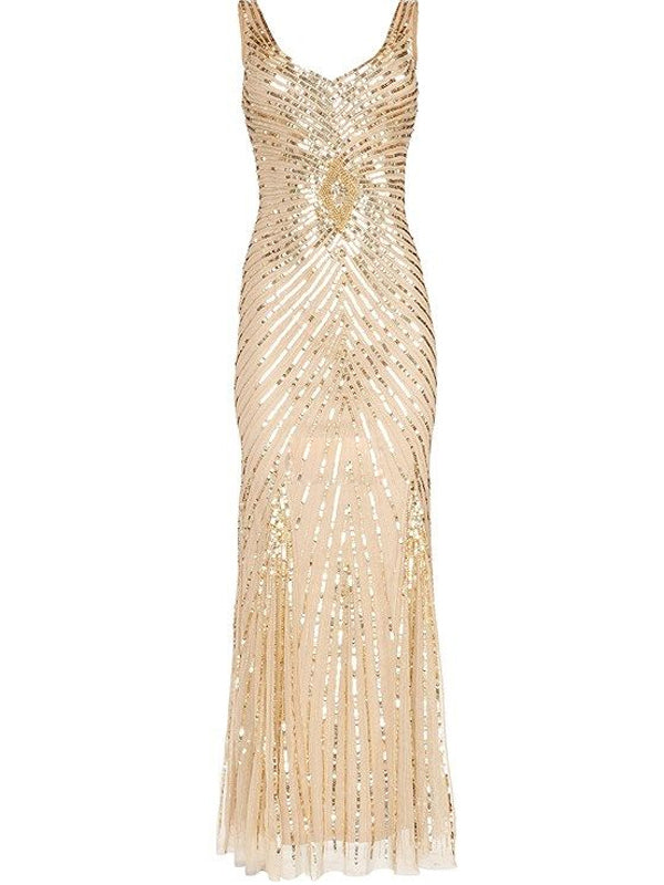 apricot sequin lace high low party dress