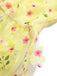 [Pre-sale] Yellow 3D Floral Puff Sleeves Swing Dress