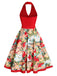 Red 1950s Pin-Up Girls Romper & Skirt