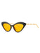 Vintage Alloy Temple Geometric Frame Sunglasses