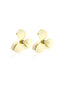 Retro Yellow Flower Rhinestone Stud Earrings