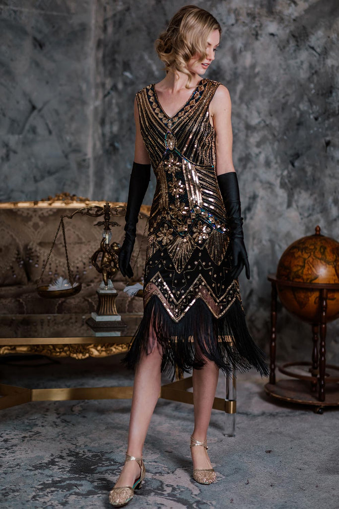 retro stage flapper dresses