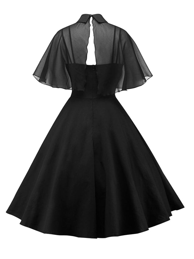 1950s Cape Patchwork Swing Dress - Retro Stage - Chic Vintage Dresses ...