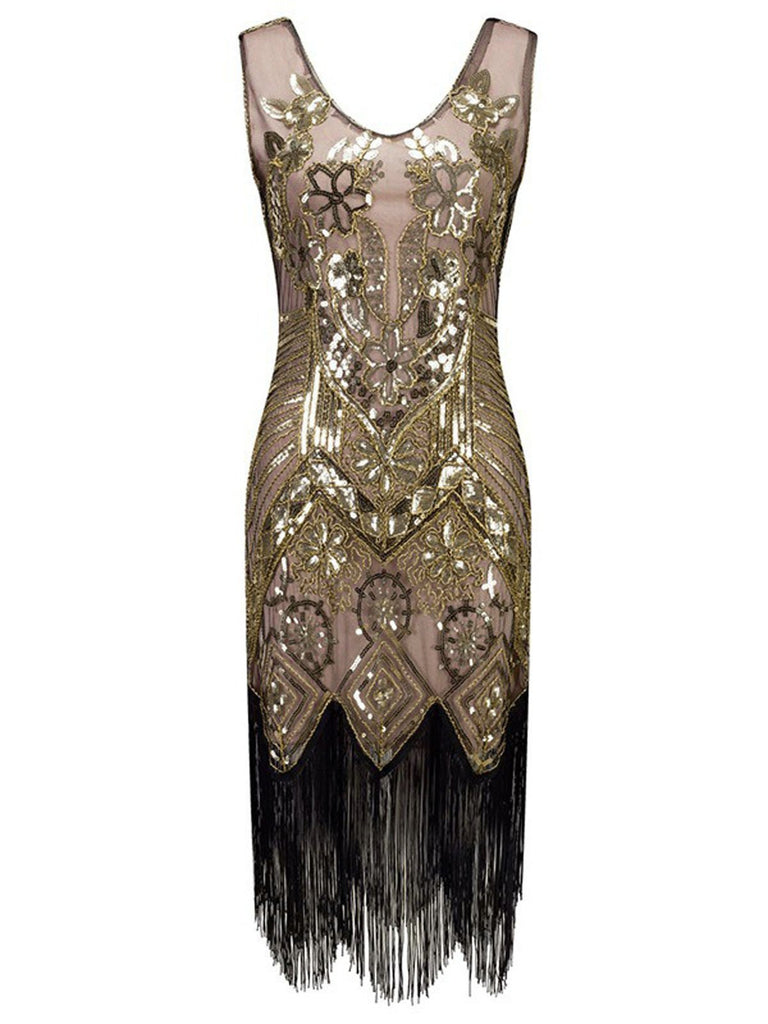 beaded flapper dress