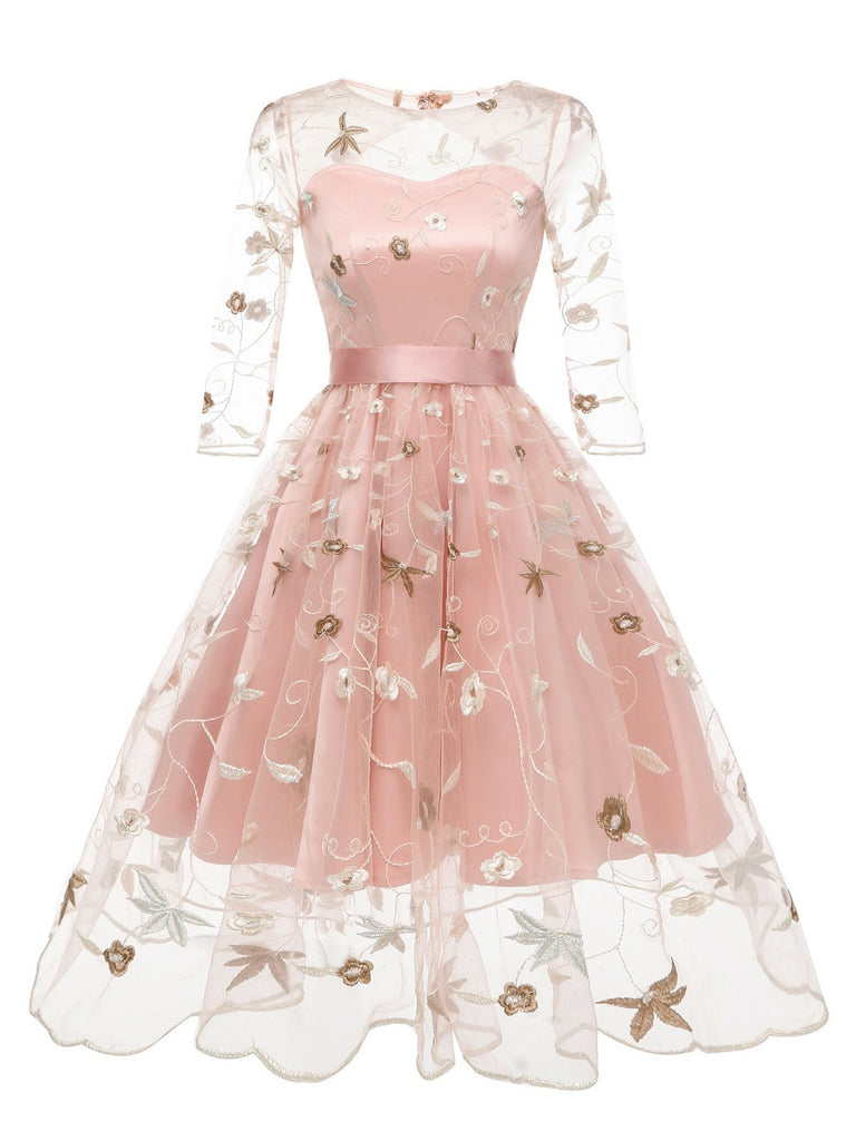 1950s floral dress