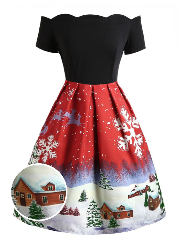 1950s christmas dress