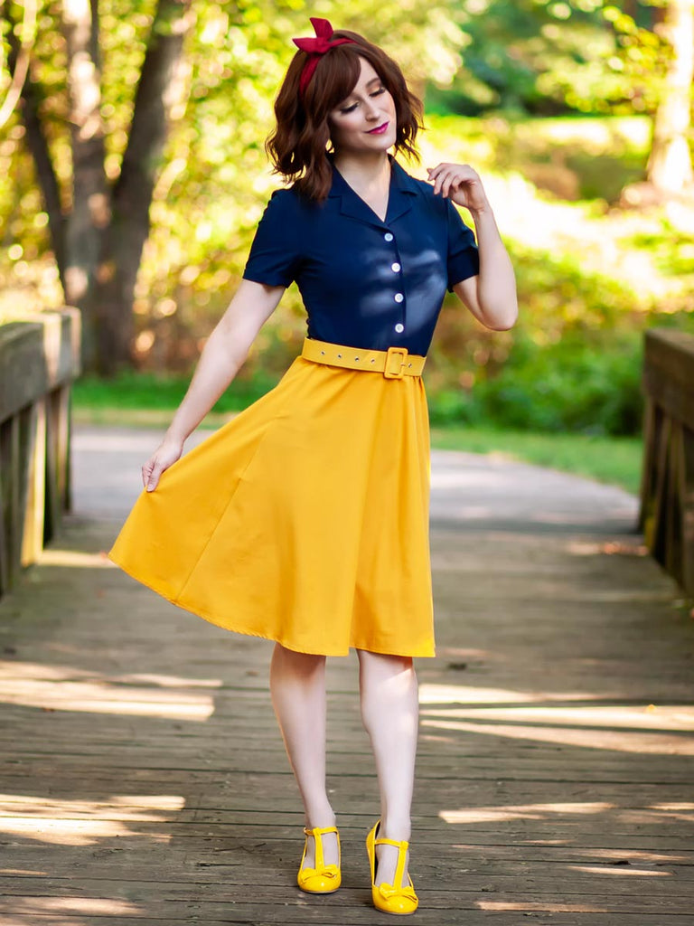 50s style white dress