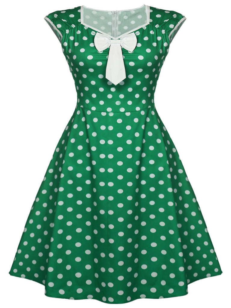vintage polka dot dress plus size