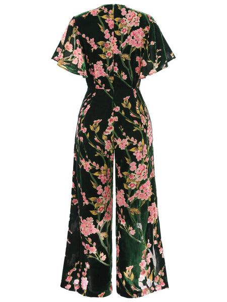 Green 1930s Velvet Vintage Jumpsuit – Retro Stage - Chic Vintage ...