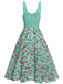 Green 1950s Romper & Cherry Skirt