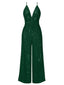 1930s Solid Shiny Slip Vintage Jumpsuit