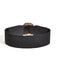 Black Retro Wide Belt With Pearl