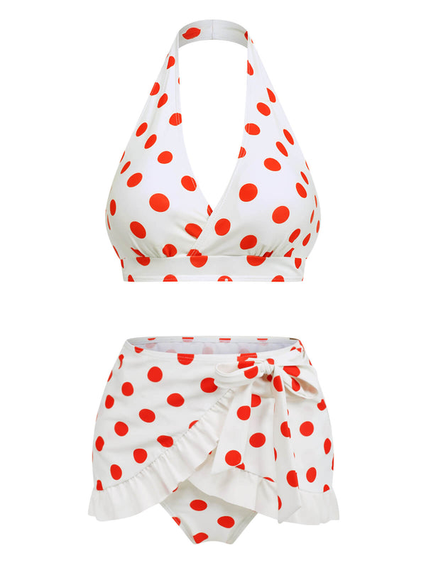 1950s Retro Polka Dots Bikini Set & Apron – Retro Stage - Chic Vintage ...