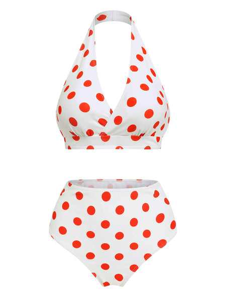 Retro Polka Dots Bikini Set & Apron – Retro Stage - Chic Vintage ...