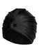 Retro Solid Pleated Wrap Swim Hat