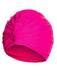 Retro Solid Pleated Wrap Swim Hat