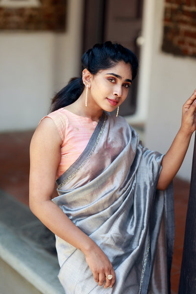 Premium Kubera Pattu Soft Silk Saree With Self Wine Color – patilestore