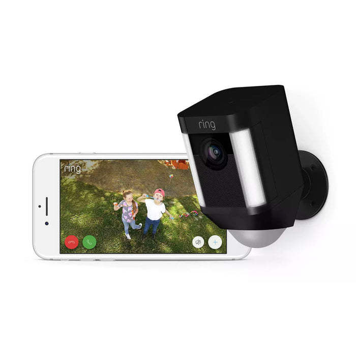 Ring Security Camera CCTV LED Spotlight Wireless WiFi Outdoor HD App Control - Image 3