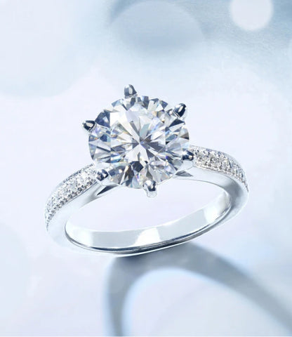Kamala Lab Grown Diamond Ring (5.5 Carat) -14k White Gold