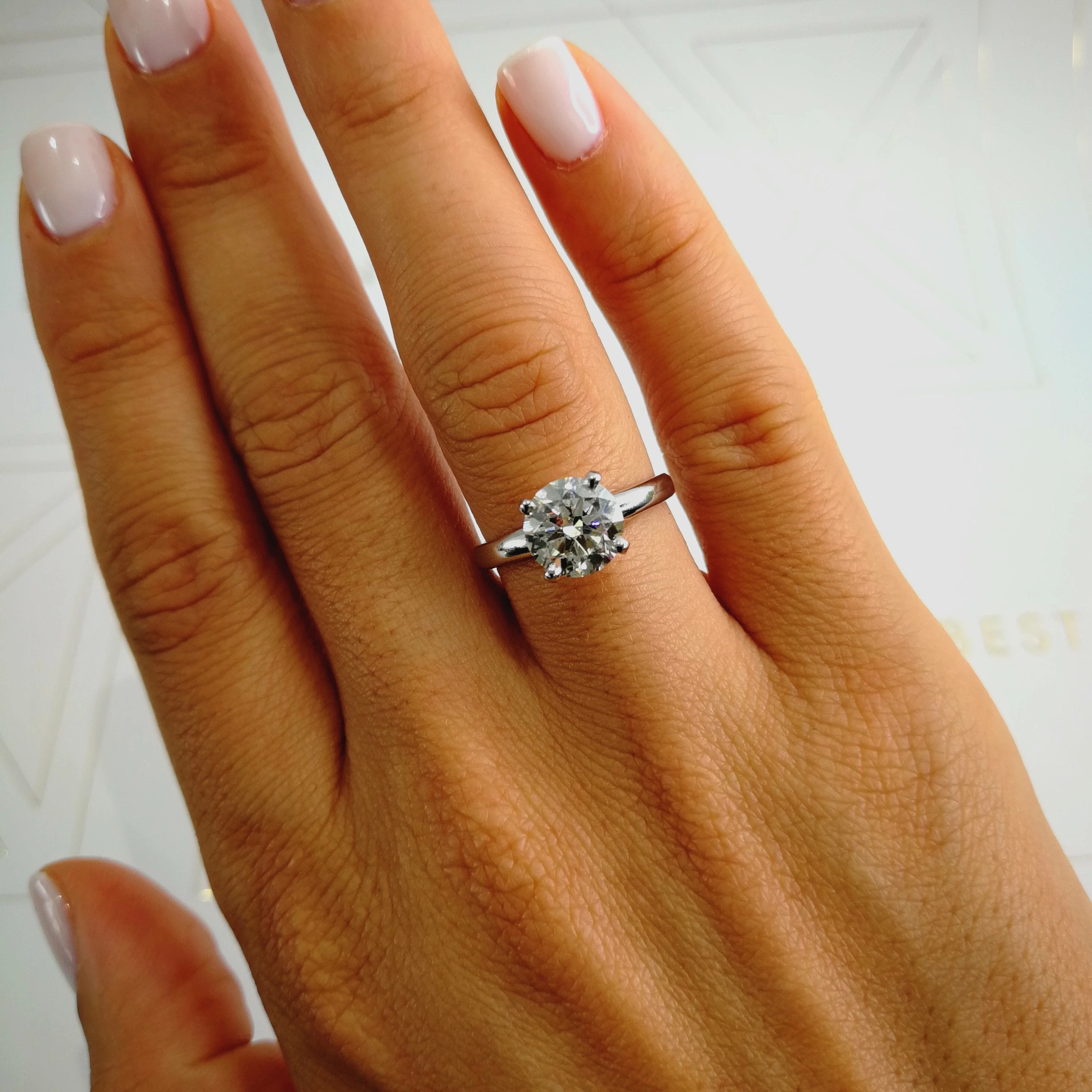 1.5 solitaire diamond ring