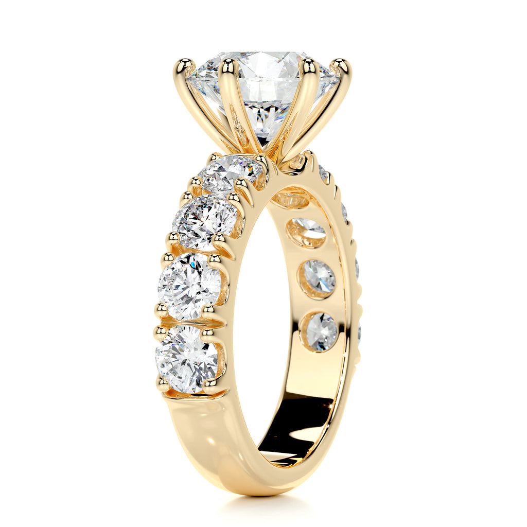 Molly Diamond Engagement Ring, Pave, 3 Carat, 14K Yellow Gold – Best ...