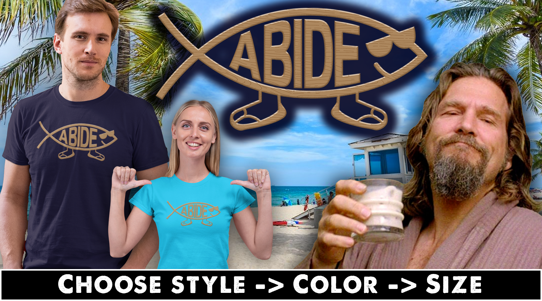 Abide Fish T-shirts, Hoodies & Mugs